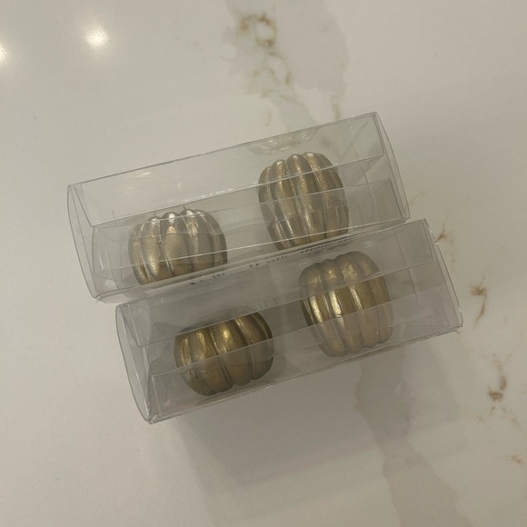 Bed Bath and Beyond Mini Taper Pumpkin Candle Holders - Picture 2 of 4